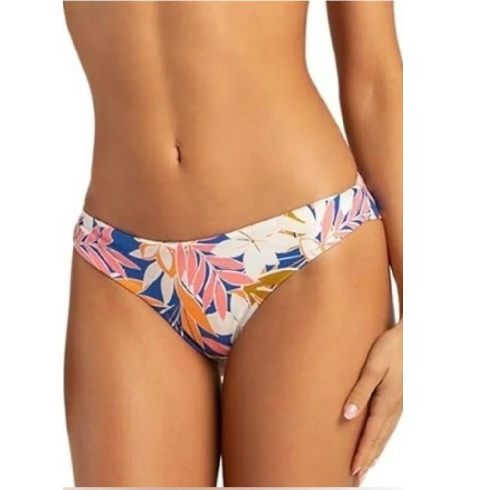 Volcom Bikini Bottom Medium Simply Seamless Cheekini Tropical Floral Cheeky NWT
